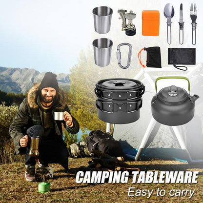 Portable camping cook set