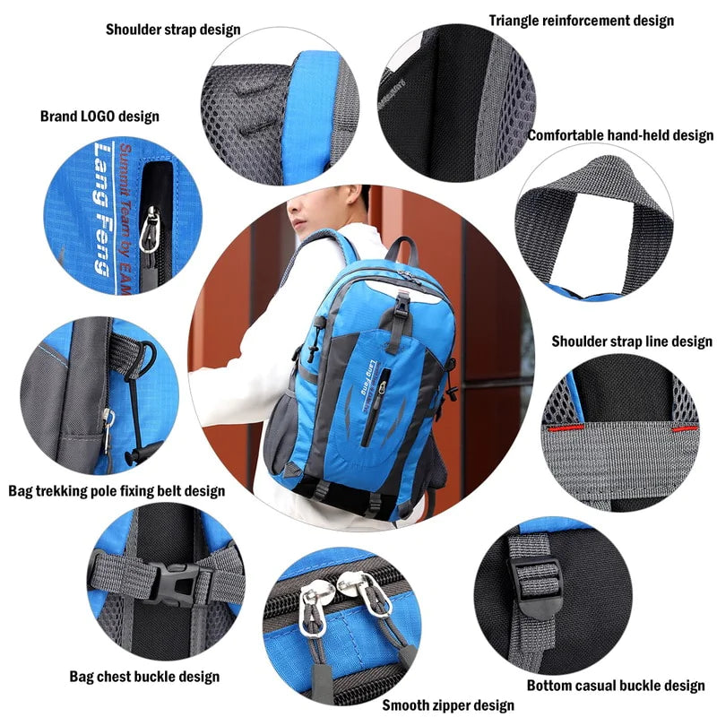 40L Travel Backpack Camping Hiking Bag