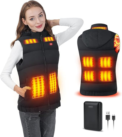 Unisex Sleeveless Heated Vest for Winter Hunting and Hiking