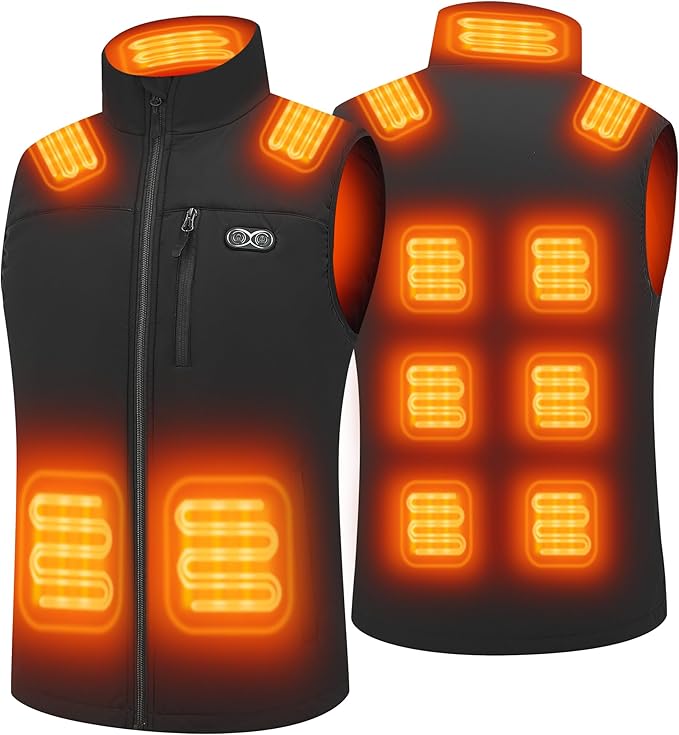 Unisex Sleeveless Heated Vest for Winter Hunting and Hiking