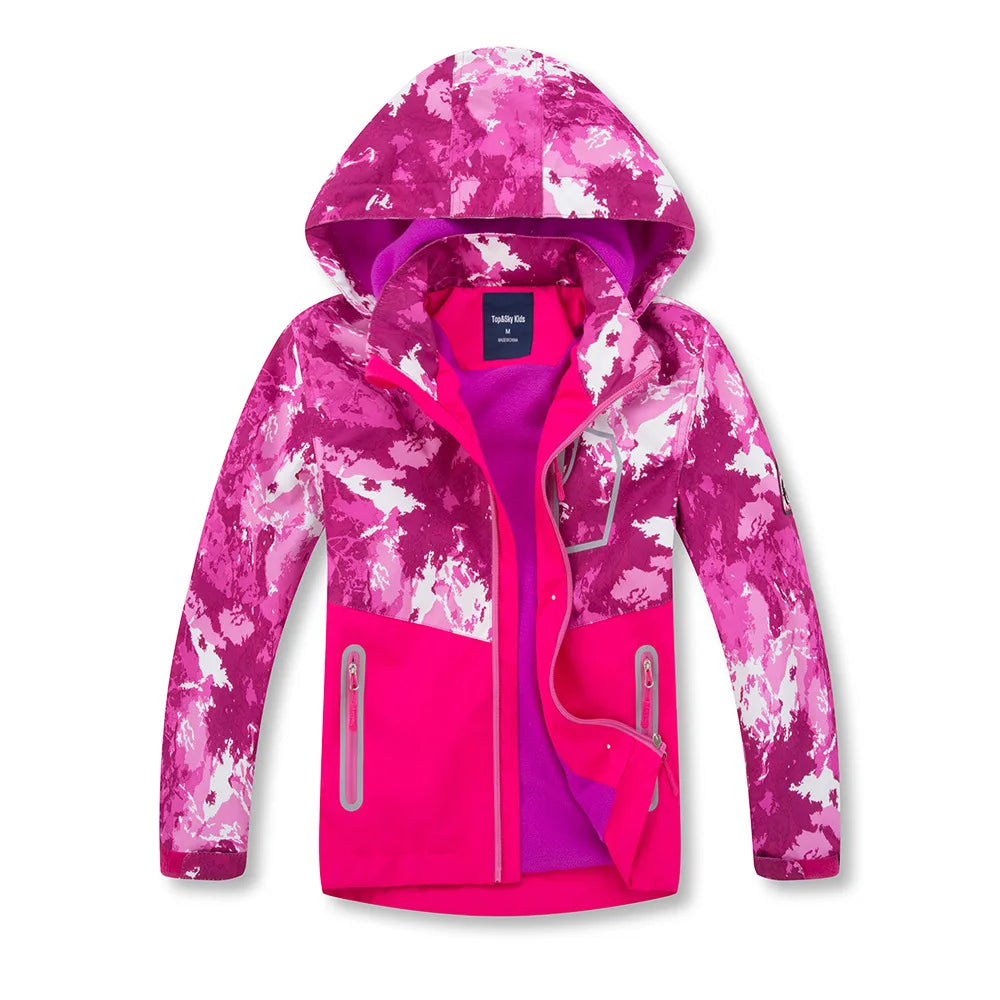 Girls Boys Waterproof Hiking Coat 3-12Yr