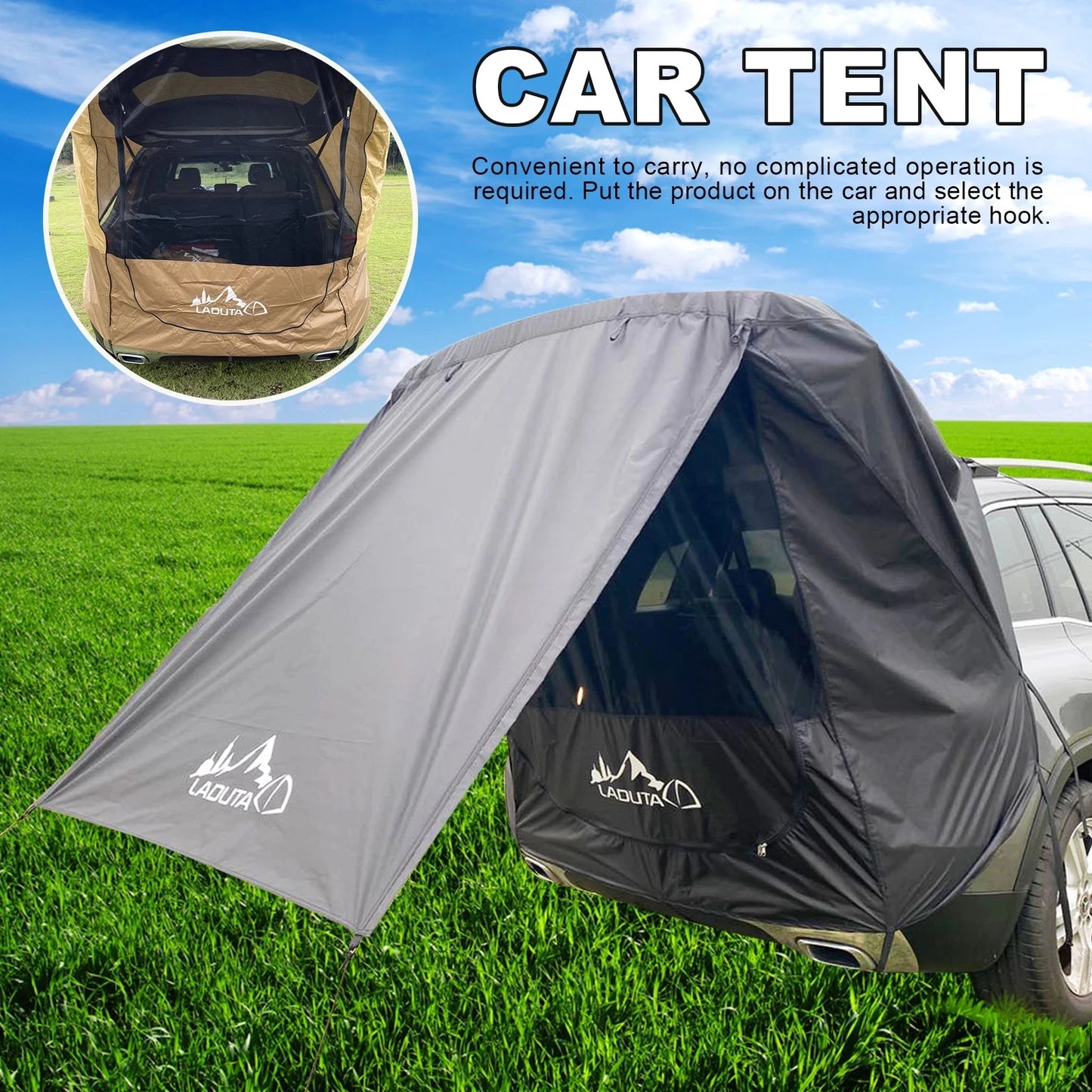 Car SUV Trunk Extension Tent Outdoor