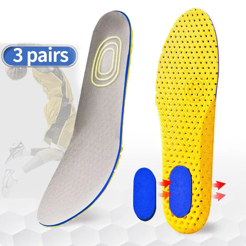 3 Pairs Memory Foam Orthopedic Insoles