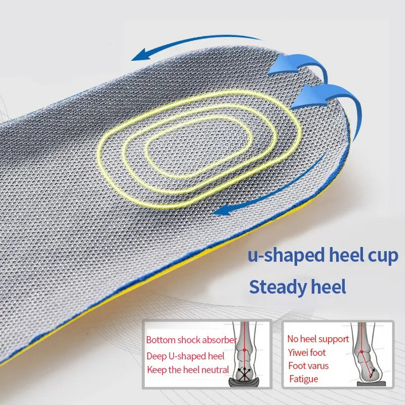 3 Pairs Memory Foam Orthopedic Insoles