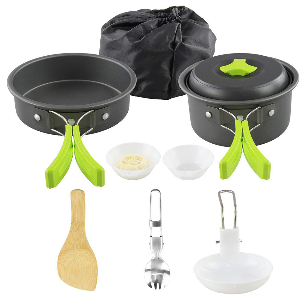 Portable camping cook set