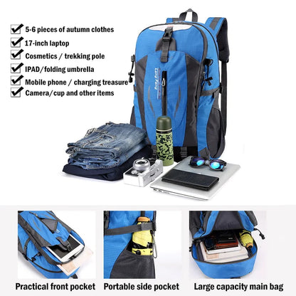 40L Travel Backpack Camping Hiking Bag